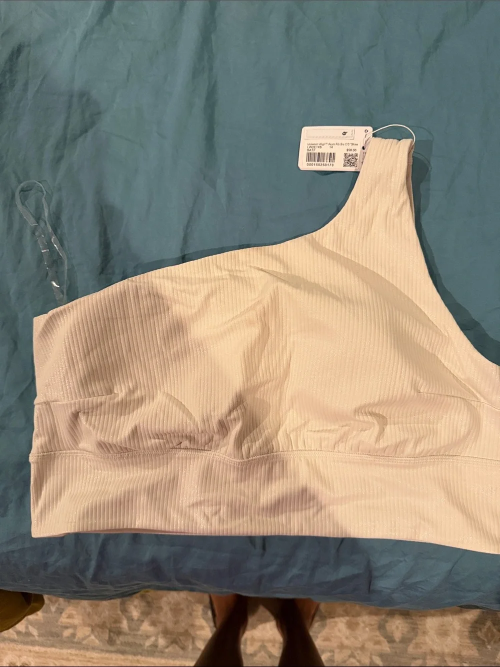 Lululemon Seamless One-Shoulder Ribbed Bralette - Cream